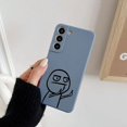 thumbnail image 3 of Funny Middle Finger Cute Man Liquid Silicon Case For Samsung Galaxy S24 S23 S22 Ultra S21 S20 FE S10 S24 Plus Luxury Phone Cover, 3 of 5