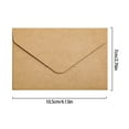 thumbnail image 3 of 20Pcs Handmade Folding Envelopes 4x2.76Inch For Valentines Wedding Invitations Cards & Party Supplies, 3 of 8