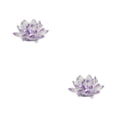 thumbnail image 3 of Advancent Flor de loto de cristal fino Pisapapeles Feng Shui Esfera Cristales Flores Adornos decorativos Estatuillas para púrpura Púrpura 2Conjunto, 3 of 6