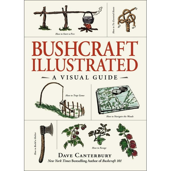 Bushcraft Survival Skills Bushcraft Illustrated: A Visual Guide, (Hardcover)
