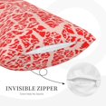 thumbnail image 3 of Rateoe Beef1 Pattern Pillow Covers with Invisible Zipper(Pillows are not Included) Standard Pillowcases-16"x24", 3 of 6