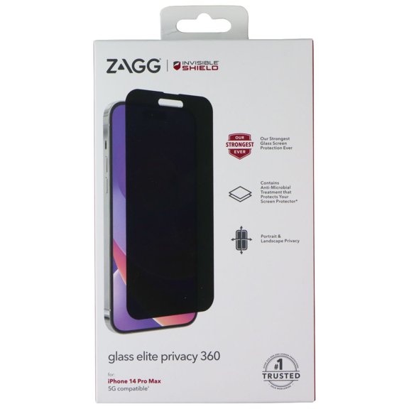 ZAGG Invisible Shield Glass Elite Privacy 360 for Apple iPhone 14 Pro Max