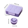 thumbnail image 3 of Lunch Box, 1900ML Bento Container with Soup Bowl and Utensils, Leakproof Compartment for Work Travel, 9x7.8 Inch, 3 of 6