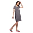 thumbnail image 4 of Moomaya Womens Button Placket Nursing Nightwear Printed Nightdress For Ladies, 4 of 5