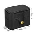 thumbnail image 2 of Uxcell Velvet Ring Box, 4 Slots Travel Ring Box Jewelry Holder Portable Mini Jewelry Case for Rings, Black, 2 of 6