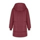 thumbnail image 4 of Parkas de manga larga para mujer, abrigo largo reversible con cremallera y bolsillos de color liso, informal, de invierno, blusa de poliéster para mujer, 4 of 5
