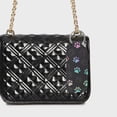 thumbnail image 2 of Unique Bargains 1 Pc Stylish Footprint Pattern Lipstick and Perfume Cover Handbag Charm Decorative Keychain Black, 2 of 5