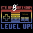 thumbnail image 2 of Boy's Nintendo It's My 8th Birthday Level Up  Graphic T-Shirt, 2 of 5