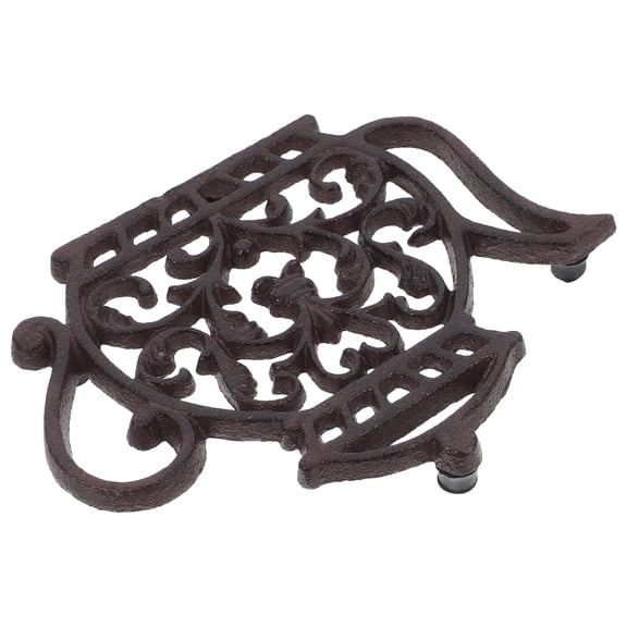 unbranded Cast Iron Teapot For Kitchen Counter Dining Table Heat Resistant And Anti-Scald Pad Decorative Vintage Style Metal Pot Mat