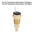 thumbnail image 4 of Automóvil Termostato Sensor Interruptor 1/4" NPT 210 Grado Encendido 195 Grado Apagado, 4 of 6
