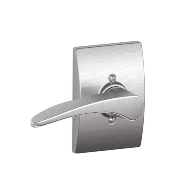 Schlage F170 Manhattan With Century Rose Left Hand Half Dummy Satin Chrome Finish