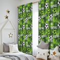 thumbnail image 5 of Blackout Kids Curtains,Football and Text Green Pattern Children's Insulated Curtains Set Of 2,Bedroom Essentials,Toddler Room Decor 52"x84", 5 of 5