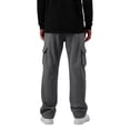 thumbnail image 5 of Wide Leg Baggy Sweatpants for Men Fall Casual Elastic Waist Cargo Jogger Pants with Deep Side Pockets Loose Fit for Gym Lounge Workout Gray 2XL, 5 of 8