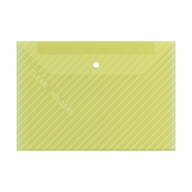 Qiweii Sac de Documents A4 Ultra Épais Transparent Version 18 Robuste, Dossier Durable Imperméable, Pochette de Rangement pour Papier de Bureau et École