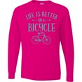 thumbnail image 3 of Inktastic Life's Better on a Bicycle Long Sleeve T-Shirt, 3 of 5