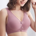 thumbnail image 6 of Fusipu Vest Bra Padded Thin Solid Color Front Closure Women Bra for Daily Wear, 6 of 8
