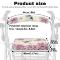 thumbnail image 6 of HELLHERO Rollator Walker Seat Back Covers Hummingbird Flower Rollator Seat Back Cover for Seniors Machine Washable Waterproof for Improved Comfort, 6 of 7