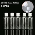 thumbnail image 2 of 10PCS Empty Plastic Bottles 100ML Clear Small Travel Flip Liquids Shampoo, 2 of 6