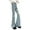 Blue, variant on Girls Jeans Girls Flared Denim Pants Distressed Hem Bootcut Jeans for Teenage Kids Casual Trousers Everyday Wear