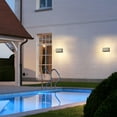 thumbnail image 6 of 2-Pack Modern Black Aluminum LED Outdoor Indoor Wall Lights, 6 of 9