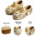 thumbnail image 4 of Toddler Flower Girl Dress Shoes - Girl Ballet Flats Party School Shoes Wedding, 4 of 7