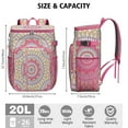 thumbnail image 3 of Mandala Boho Tribal Backpack Cooler, Ethnic Abstract Pattern Waterproof Leakproof Cooler Bag, Insulated Picnic Backpack for Travel, 3 of 6