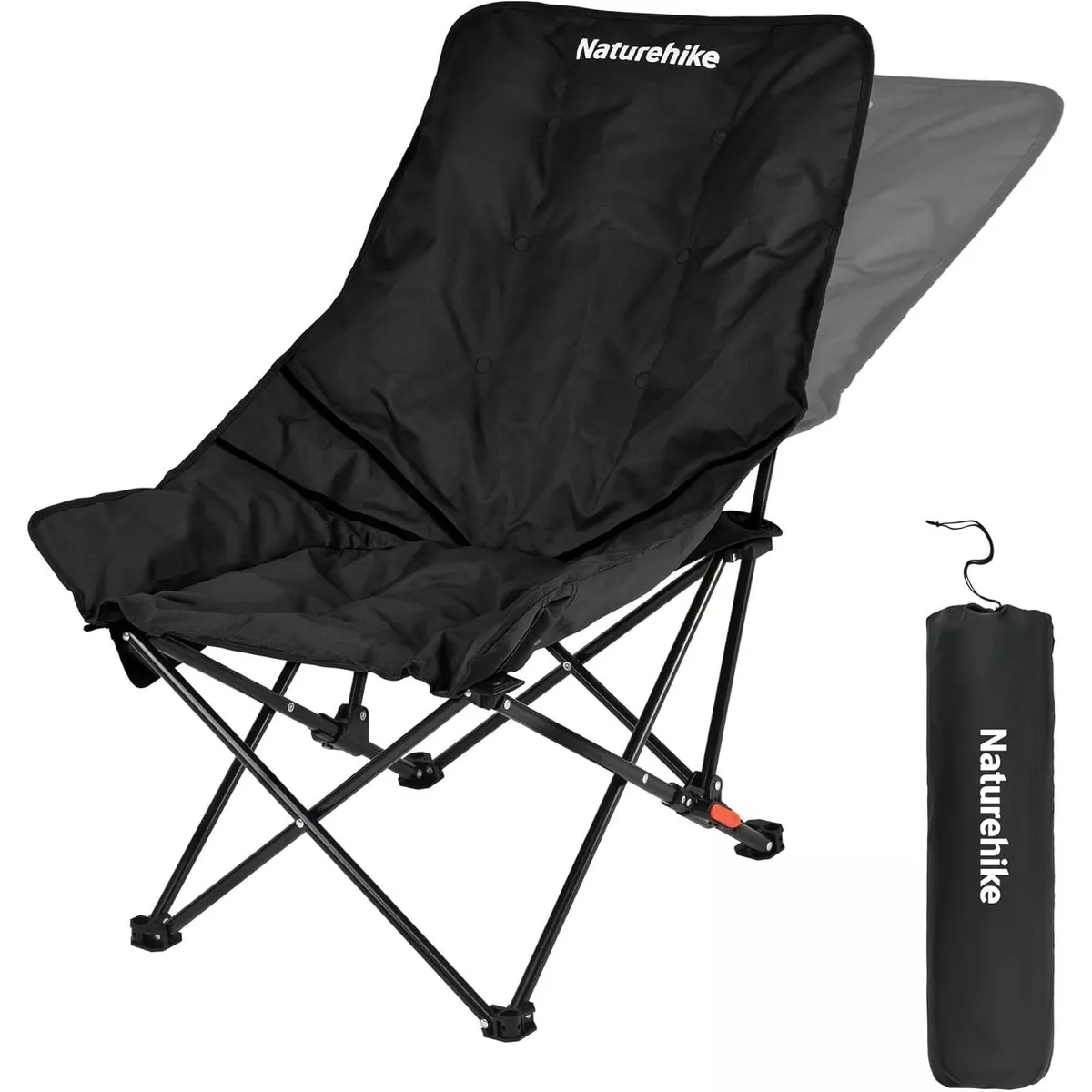 Camping Chair LANMOUNTAIN Portable Moon ,Round Folding Lawn Chair