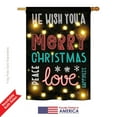 thumbnail image 2 of Breeze Decor BD-XM-H-114144-IP-BO-DS02-US Lightful Merry Christmas Love Winter - Seasonal Christmas Impressions Decorative Vertical House Flag - 28 x 40 in., 2 of 4