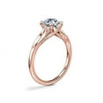 thumbnail image 3 of Diamond-Capitals 2.00 Carat Round Cut (D/VVS1) Moissanite Unique Bridal Ring for Women Solid 14K Rose Gold Size 6.5, 3 of 8