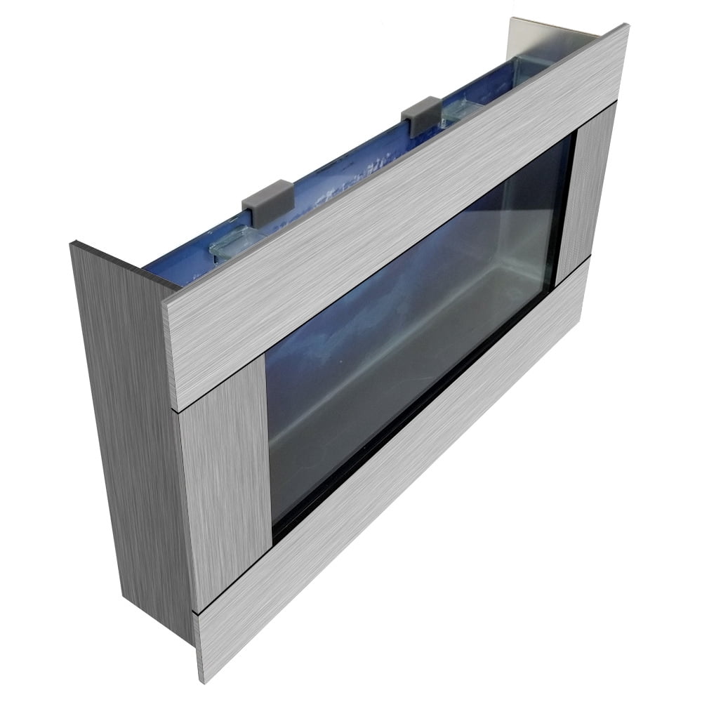 Aussie Aquarium View 2.0 Slim Wall Mounted Fish Tank Kit | 2 Gallon | LED Light | 4.5 inches Deep | All Hardware Included