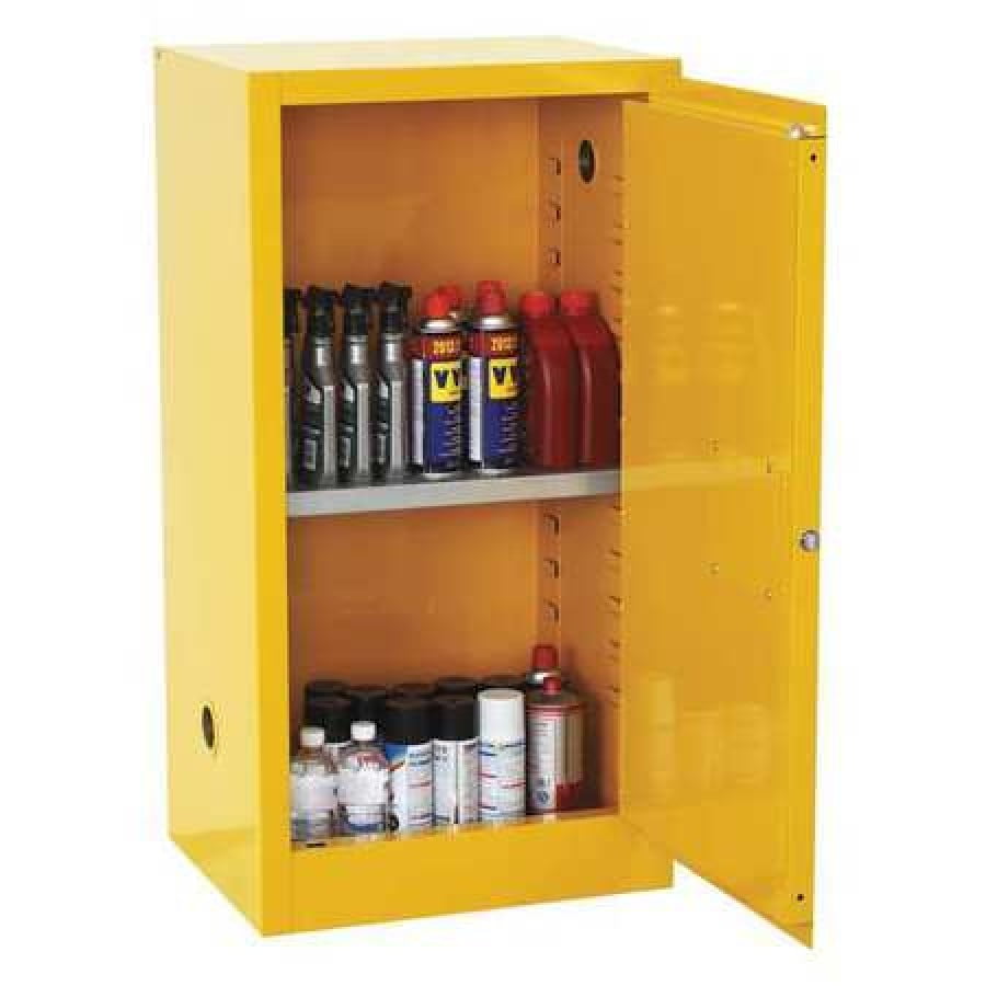 Sandusky Compact Flammable Safety 12 Gallon Capacity, Yellow