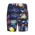 thumbnail image 5 of Naloa Sea Inhabitans and Herb Men's Short Pajama Pants, Lounge Comfort Shorts with Elasticized Waistband and Side Pockets - 3X-Large, 5 of 9