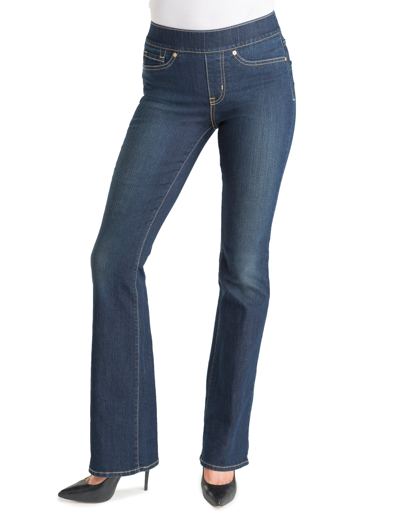 Signature by Levi Strauss & Co. Women's Totally Shaping Pull On Bootcut  Jeans