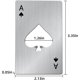 thumbnail image 2 of Ace Of Spades Bottle Opener Credit Card Size Pocker Cap Opener Portable Stainless Steel Can Opener (2 Pack Black & Silver), 2 of 4