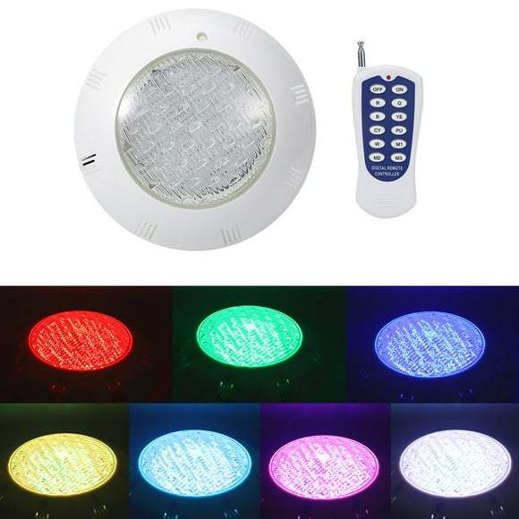 LED Pool Light, 15W White Light / RGB Dimmable Color Changing Underwater Light, AC12V IP68 Waterproof Submersible LED Light for Inground Aboveground Pool, Swimming Pool, , Pond