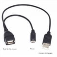 thumbnail image 5 of 2 Micro-USB to USB Female OTG Adapter Cable with USB Power Interface Suitable for Electronic Devices with OTG, 5 of 5