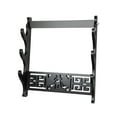 thumbnail image 2 of Luzkey Samurai Sword Bracket Holder Wall Mounted Sword Rack Space Saving Chinese Flute Rack for Sword Collectors Versatile Accessory 3 Tiers, 2 of 8