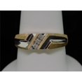 thumbnail image 2 of MENS YELLOW GOLD DIAMOND WEDDING ENGAGEMENT BAND RING, 2 of 7
