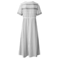 thumbnail image 4 of B91xZ Robes Printemps Été pour Femmes Décontractées Simples T-Shirt Robe Ample, Gris TTG, 4 of 5