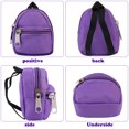 thumbnail image 4 of 8PCS Doll Backpack Mini Zipper Cute Doll Bag Doll Shoulder Bag Doll Knapsack, 4 of 10