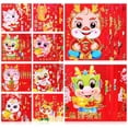 thumbnail image 1 of RENACLIPY 60 Pcs Money Organizer For Cash Red Copper Plate Paper For Festive Occasions, 1 of 7