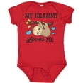 thumbnail image 3 of Inktastic My Grammy Loves Me with Sloth and Hearts Boys or Girls Baby Bodysuit, 3 of 5