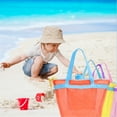 thumbnail image 4 of Mesh Beach Bag Travel Toiletry Bag Beach Toy Bag Large Capacity Sand Toy Bag, 4 of 13