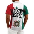 thumbnail image 5 of 2026 Soccer Cup Jersey for Men, Polo Collar Short Sleeve Country Flag & Ball Graphic Top - Moisture-Wicking Fan Tee for Stadium & Daily Outings Green XL, 5 of 5