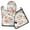 Pioneer Flower, variant on Pioneer Flower Kitchen Oven Mitt and Pot Holder Sets 2 Pcs for Baking, Cooking and Grilling, Heat Resistant Up To 392 °F