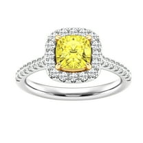 Unique Moments 1.00 Ct Round Lab Grown Diamond Ring in 10K for Women (HI-SI/I1 ) for Women