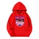 thumbnail image 1 of Moonsky Sudadera con capucha y cordón HUNTRX, estampado de grupo de chicas coreanas, jersey corto, suave y cómodo, top de manga larga para primavera y otoño. Rojo 160, 1 of 4