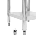 thumbnail image 6 of vidaXL Kitchen Work Table Hotel Prep Work Table with underhelf Stainless Steel, 6 of 50