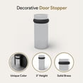 thumbnail image 3 of Mega Handles | Round Floor Door Stopper 3 inches | Polished Chrome, 3 of 4