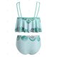 thumbnail image 2 of Impreso bohemio volantes con tiras más el tamaño de baño tankini Rosegal Camisetas tallas grandes, 2 of 5